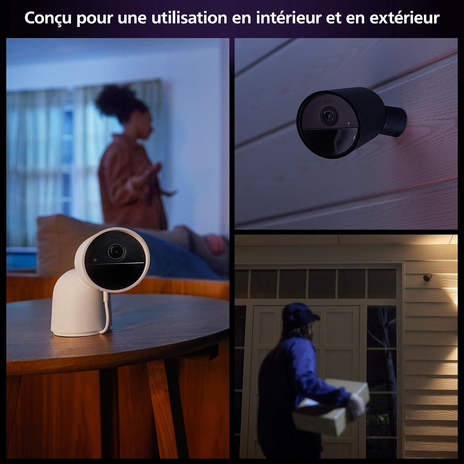 Philips Hue Secure Wired Security Camera - Black image number 4