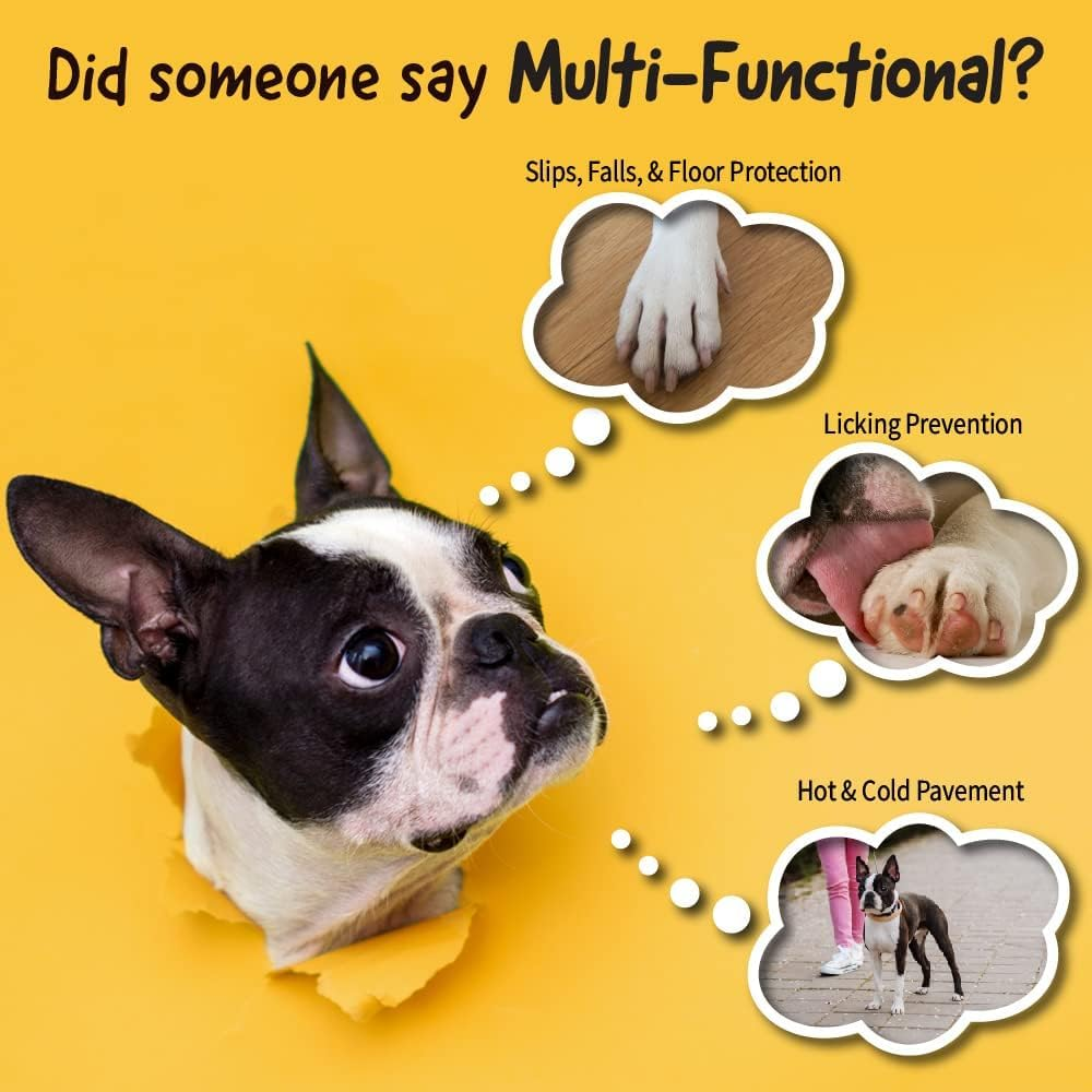 Premium Non-Slip Dog Socks for Hardwood Floors - Extra-Thick Grip That Works Even When Twisted - Prevents Licking, Slipping, and Great for Dog Paw Protection - Size Small image number 1