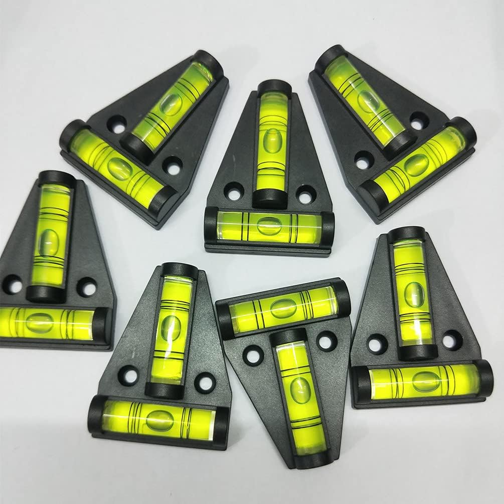 SIZIKJXGHWYI 3Pcs Magnetic T Level with Screws Mounted, Screw and Magnetism Dual-Function Bubble Spirit Levels, Leveling for Trailers, Camera, Telescope, Tripods image number 1