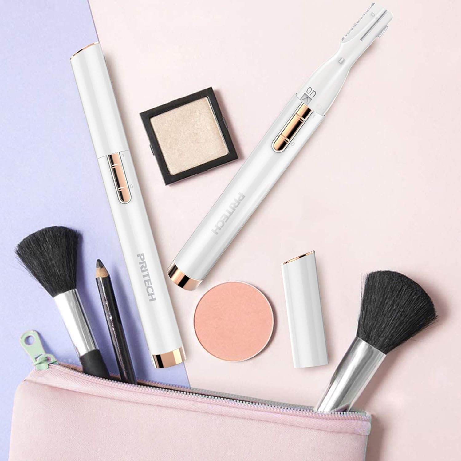 Electric Shaver Women'S Eyebrow Razor Trimmer Portable Mini Eyebrow Face Razor Trimmer for Women Eyebrows/Face/Body/Facial Treatment, Precision Shaving, No Risk of Cutting image number 6