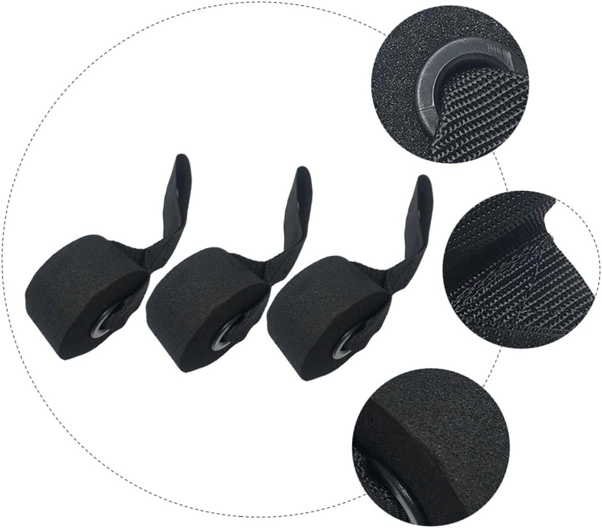 Ifundom 3Pcs Resistance Band Door Anchor Home Fitness Workout Strap Anchor Elastic Training Strap for Resistance Bands Exercise image number 3