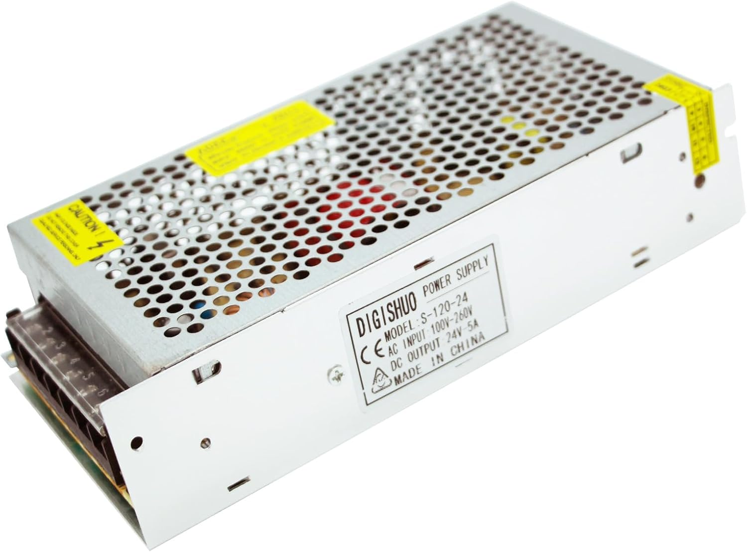 DIGISHUO DC 24V 5A 120W Power Supply Adapter Transformer Switch AC 240V to DC 24V 5Amp Switching Converter LED Driver for LED Strip Light CCTV Camera Security System image number 6