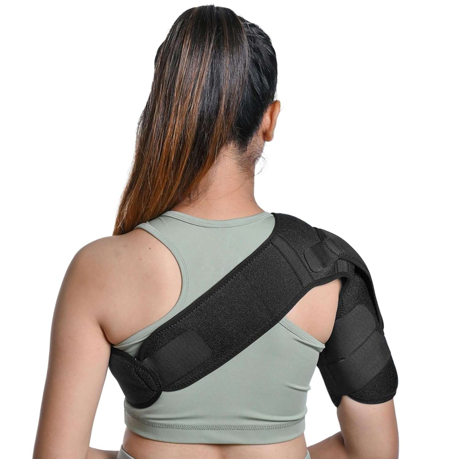 Wonder Care Rotator Cuff Brace for Shoulder Pain Relief Neoprene Shoulder Support Brace for Men and Women for Dislocated, Frozen, Mouse Shoulder, Rotator Cuff Pain Relief Wrap (Special Size: 36"-48") image number 3