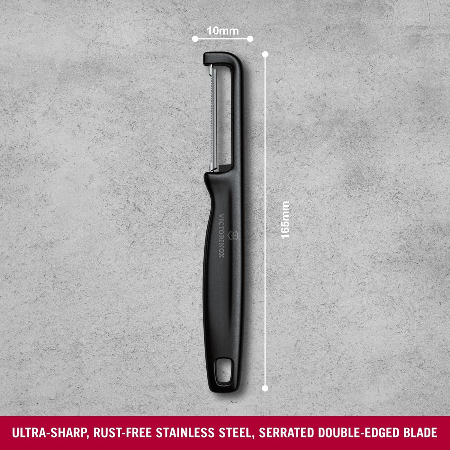 Vict. Iota Saw Double Edge Peeler, Black(7.6075) image number 4