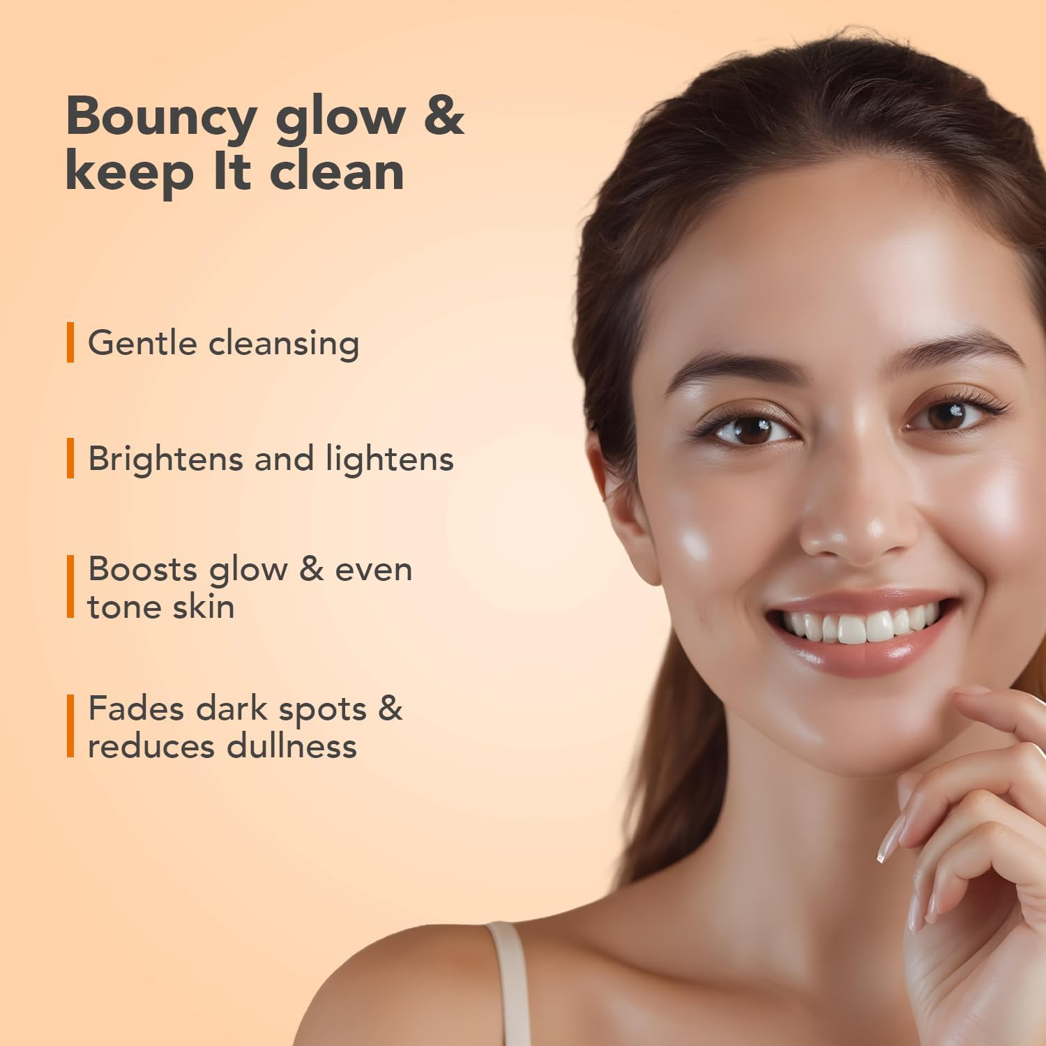 O3+ Vitamin C Face Wash for Glowing Skin and Deep Cleanses and Unifies Skin Tone 60G image number 2