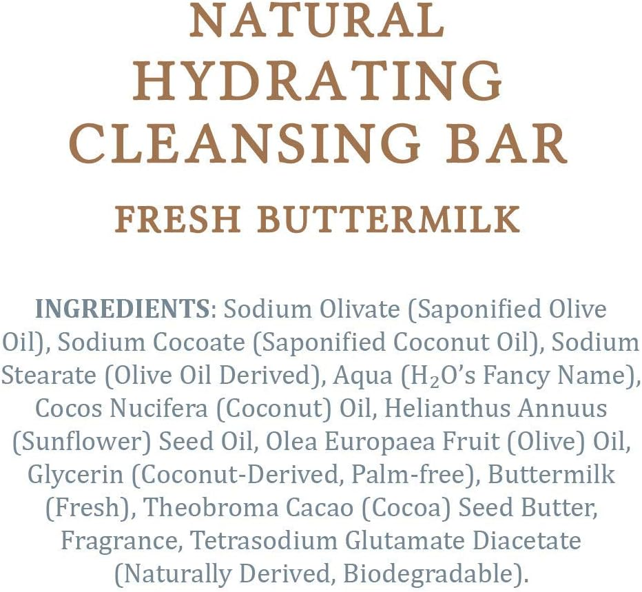 Moogoo Natural Fresh Milk Cleansing Bar - Fresh Buttermilk, Olive Oil & Cocoa Butter 4.6 Oz image number 1