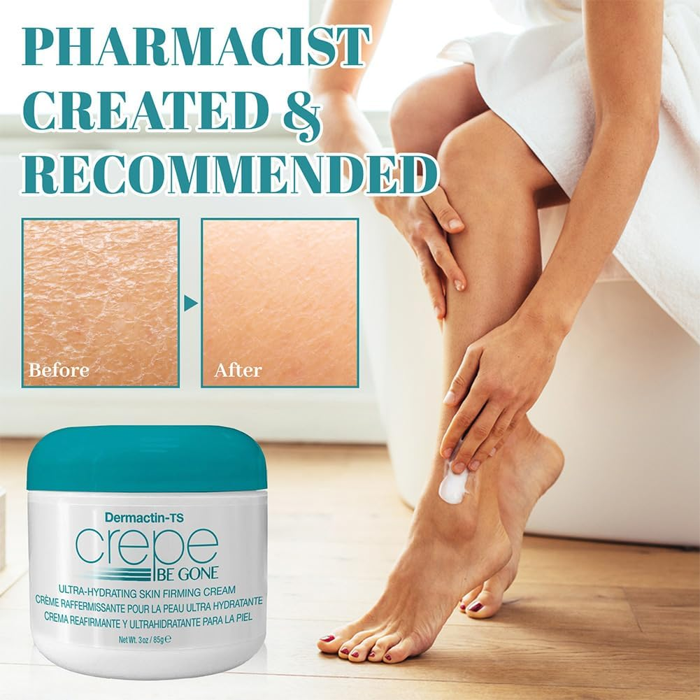 Crepe Be Gone Body Cream &ndash; Skin Firming Moisturizer,Targets Crepey Skin on Neck, Chest, Arms and Legs &ndash; 3 Ounce Tub image number 2