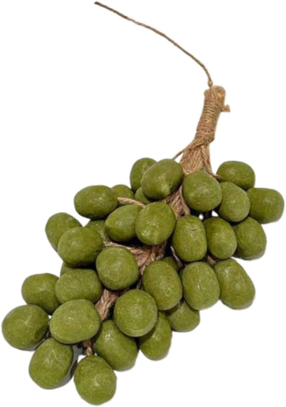 Perfk Grape Shape Soap Hanging Decoration, Handmade Soap Scent for Women Men Face Body Wash Boyfriend Daughter Birthday Gift, Green 16Pcs