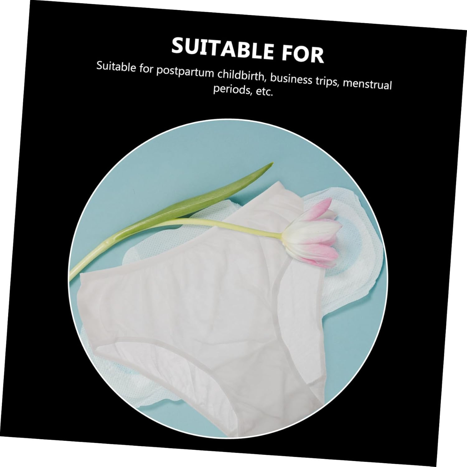 FOMIYES 4Pcs Disposable Postpartum Maternity Panties XXL Soft Cotton Women Period Briefs Lightweight Comfortable Breathable Underwear for Mothers White image number 3