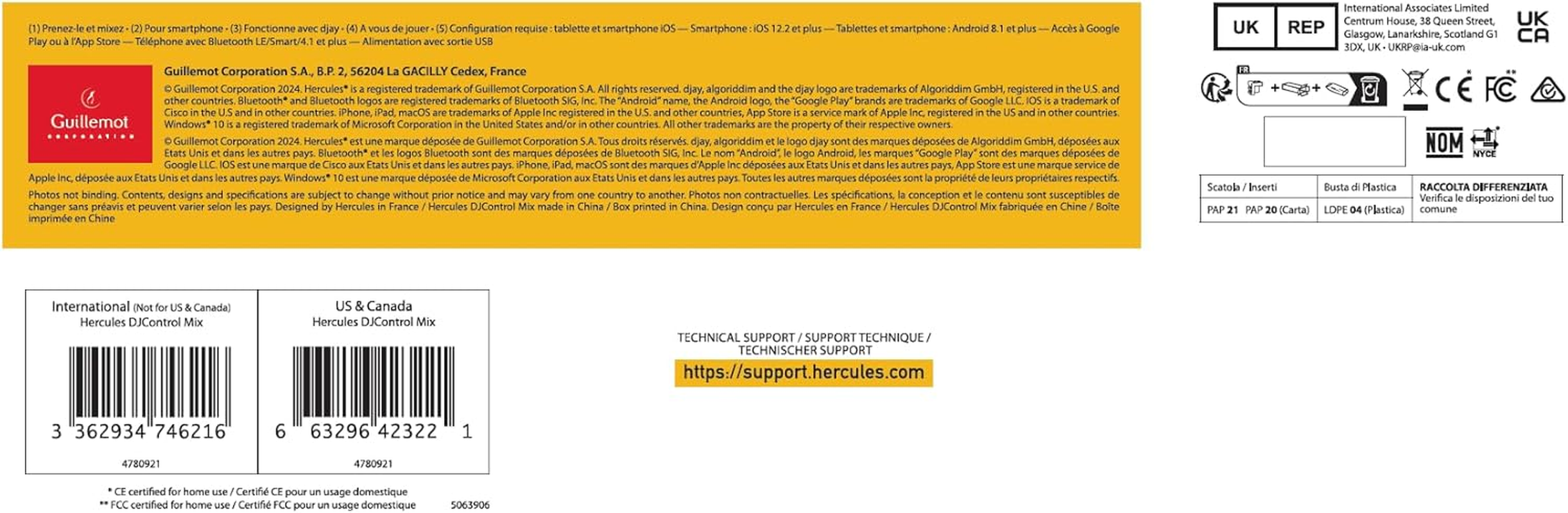 Hercules Djcontrol Mix &ndash; Bluetooth Wireless DJ Controller for Smartphones &ndash; 2 Decks image number 3