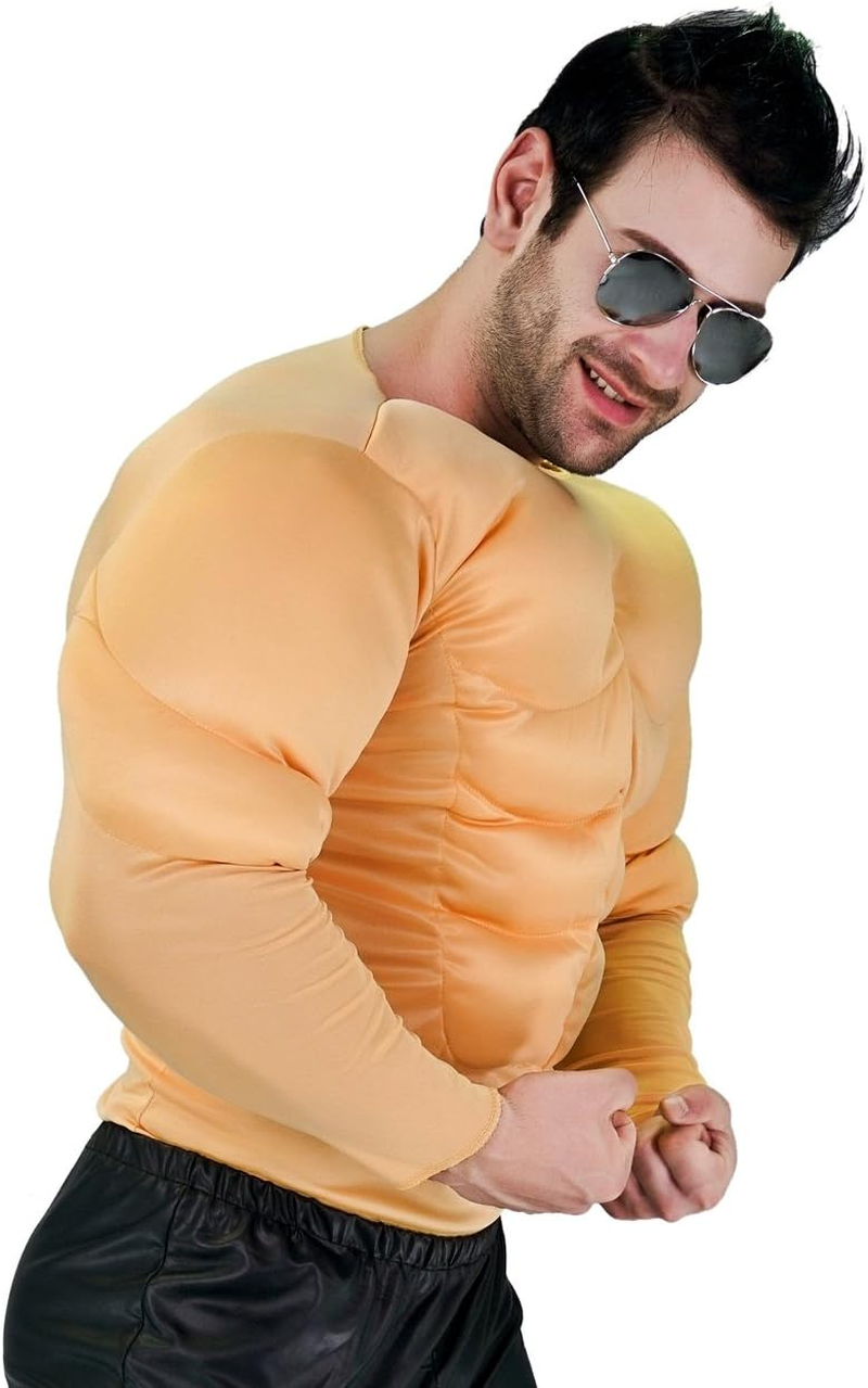 Kalcykizz Flatwhite Man'S Muscle Suit Costumes,Yellow,One Size