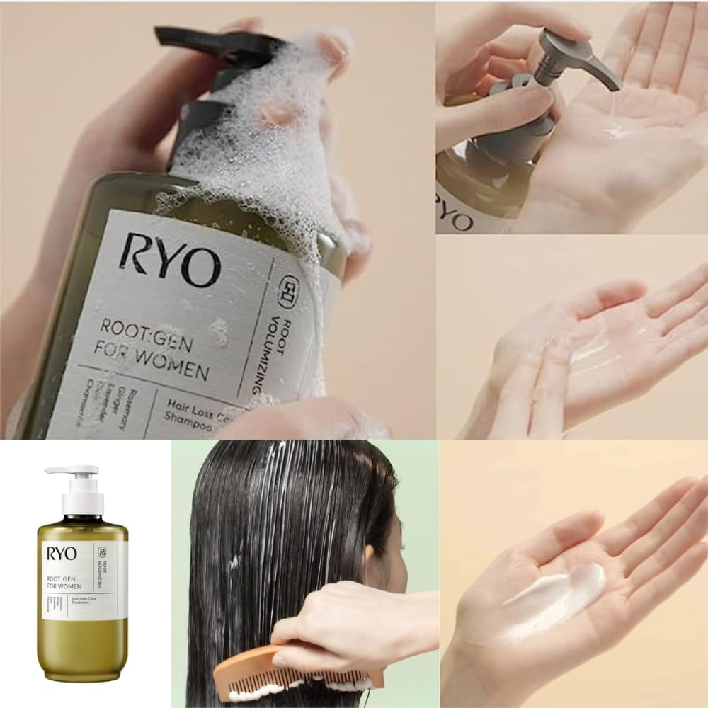 Root:Gen for Women Hair Loss Care Set Shampoo 515Ml + Treament 515Ml. Repair and Moisturizing, anti Loss Care, Strengthening Hair Roots. Korean Beauty Shampoo and Treatment Set for Ryo. image number 1