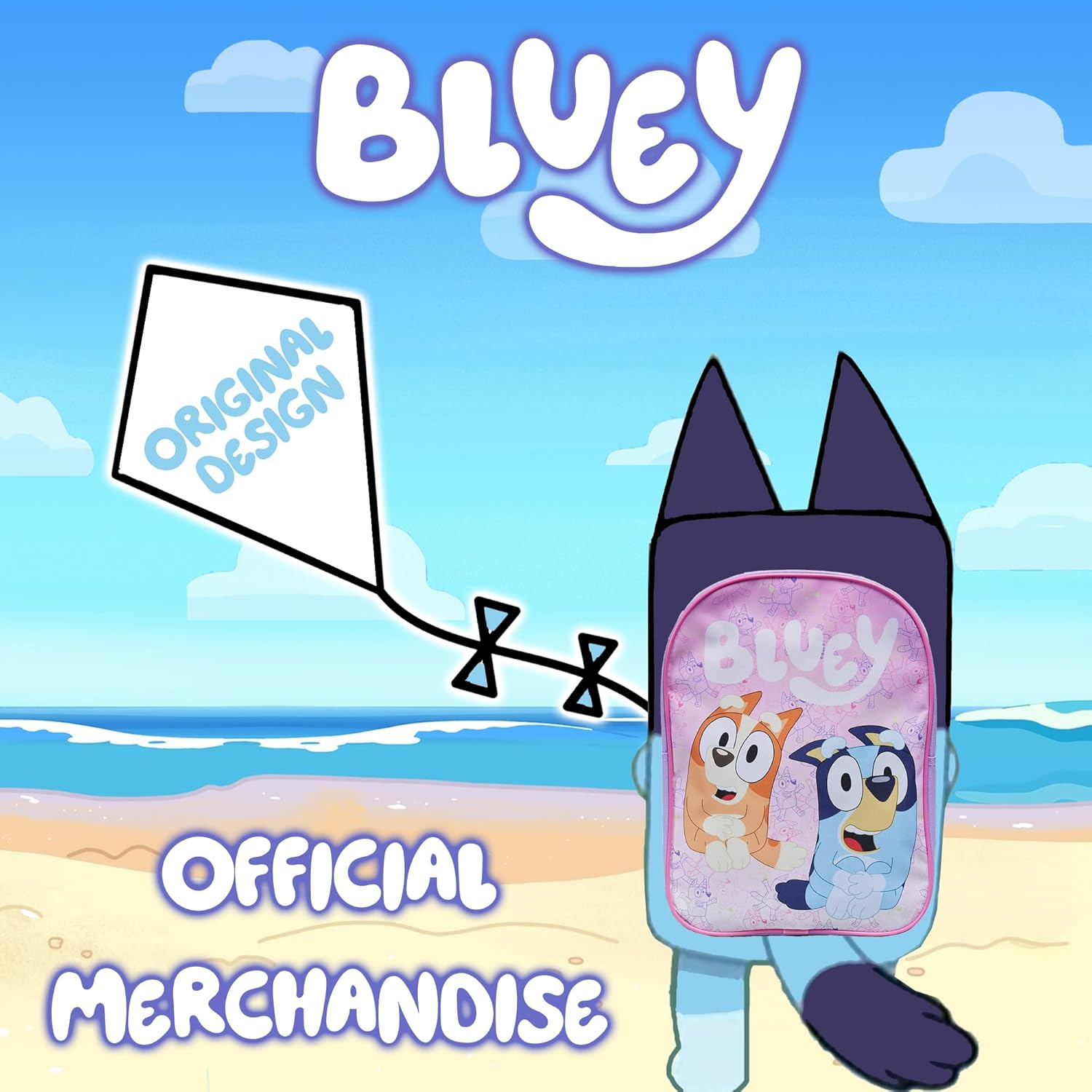 Bluey & Bingo Backpack Kids School Bag Childrens Boys & Girls Nursery Rucksack - Blue image number 2