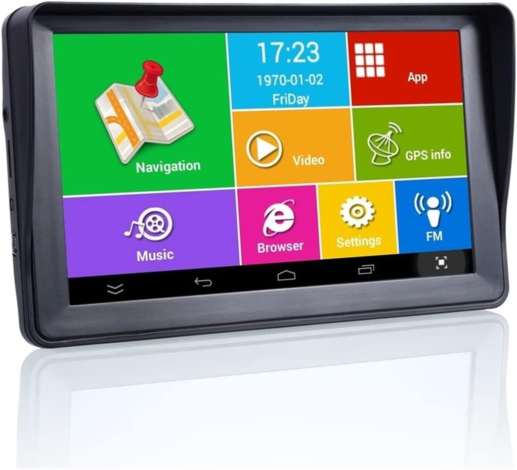 GPS Car Navigator, 7" Inch 8G or 16GB +RAM512MB Car GPS Navigation Av-In Bluetooth Wifi FM Transmitter Bundle for Car Truck Rv(16Gandroid) image number 1