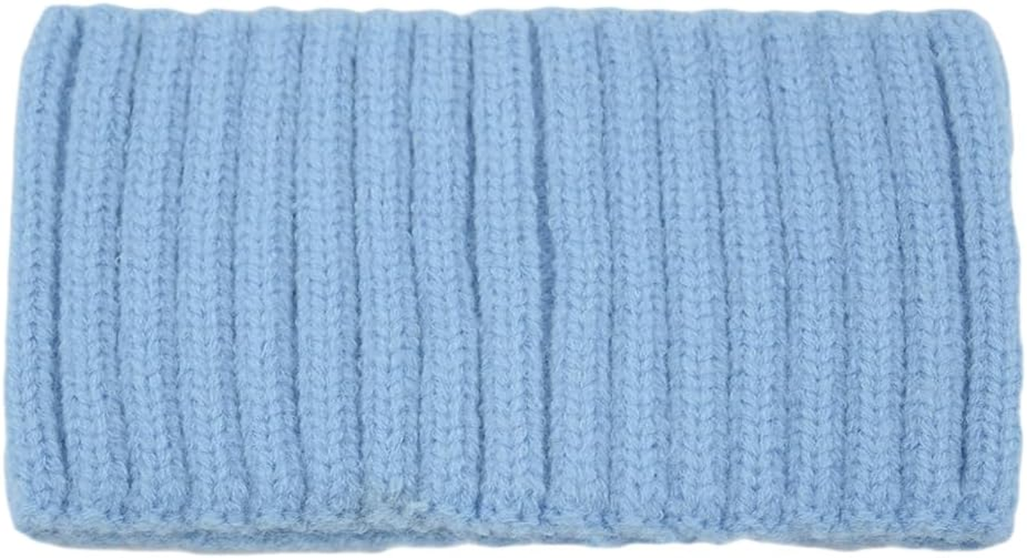 Wambere 1 X Winter Headband, Women'S Headband, Knitted Hair Band, Warmer Hairband, Elastic Ear Warmers, Headband, Wide Brimmed Headband for Face for Girls and Women, Light Blue image number 1