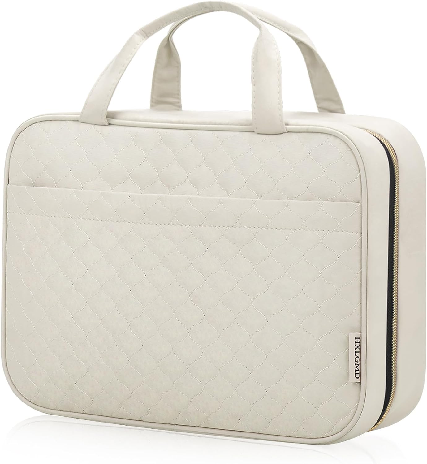 HXLGMD Travel Toiletry Bag with Hanging Hook, Rosewood, Medium