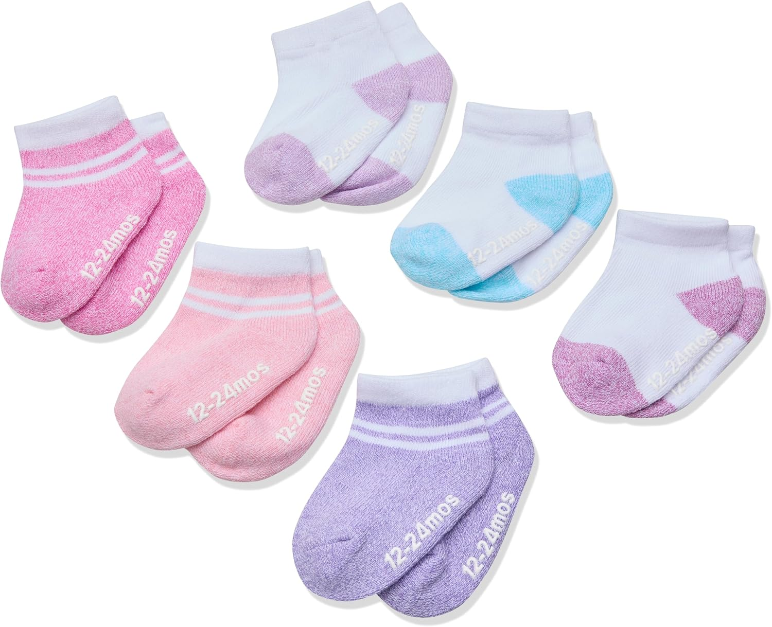 Hanes Baby Organic, Pure Comfort Infant Toddler Ankle Socks, Ez Sort, Boys & Girls