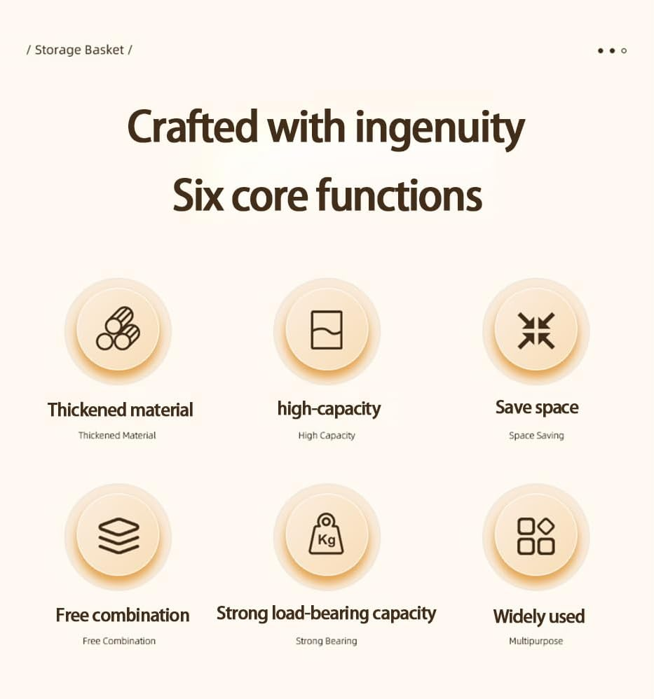 Betterlifewj 10 Pack. Cabinet Storage Box. Size: L24*W13*H12.6Cm. Suitable for Cabinets, Refrigerators, Closets Food Storage and Sundries Storage. image number 5