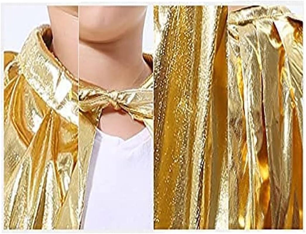 Ricjurzzty Kids King Costume Set for Boys & Girls, King Crown, King Cape,Scepter, King Dress up Accessories for Boys image number 2