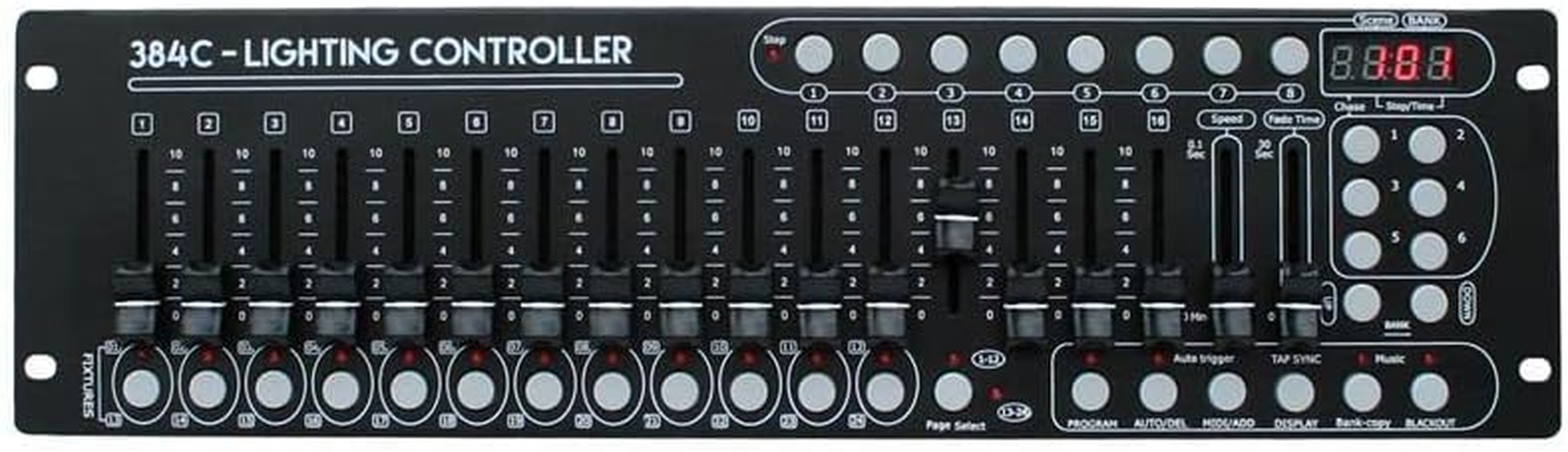 E-Lektron C-384C DMX Controller Lighting Control Desk 24X16 Total 384 Channels image number 5
