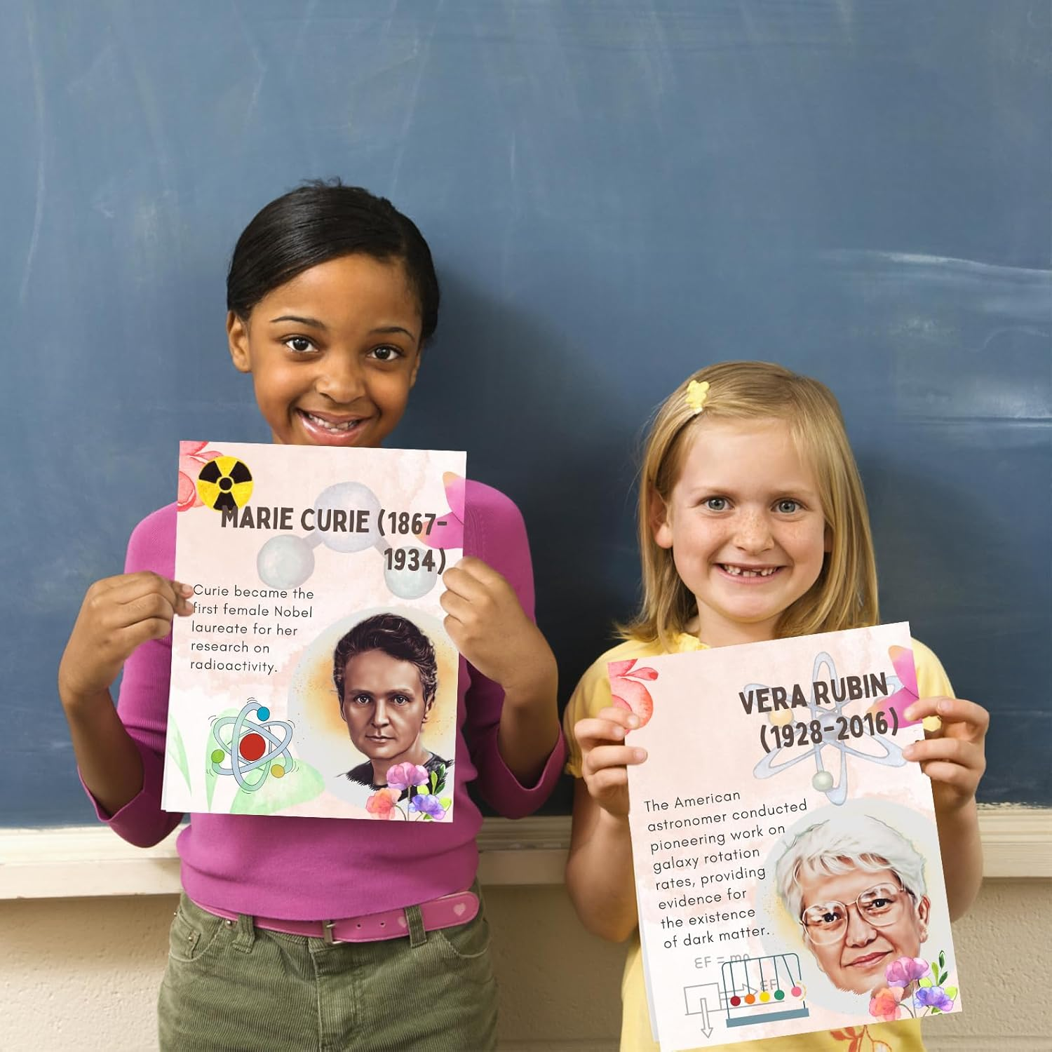 Famous Scientists Motivational Wall Art for Classroom Must Have Decor,Celebrity Inspirational Posters & Prints for School Office Classroom Bulletin Board Playroom Decor image number 6