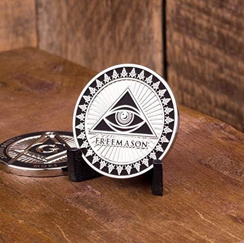 Freemason Shiny Nickel Coin image number 1