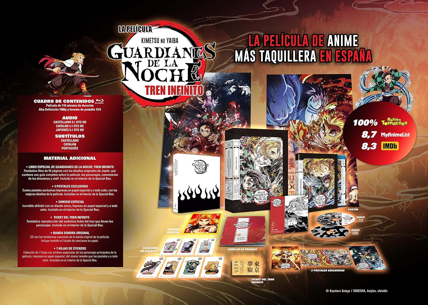 Guardianes De La Noche - Kimetsu No Yaiba - Tren Infinito - Edici&oacute;n Coleccionista - BD