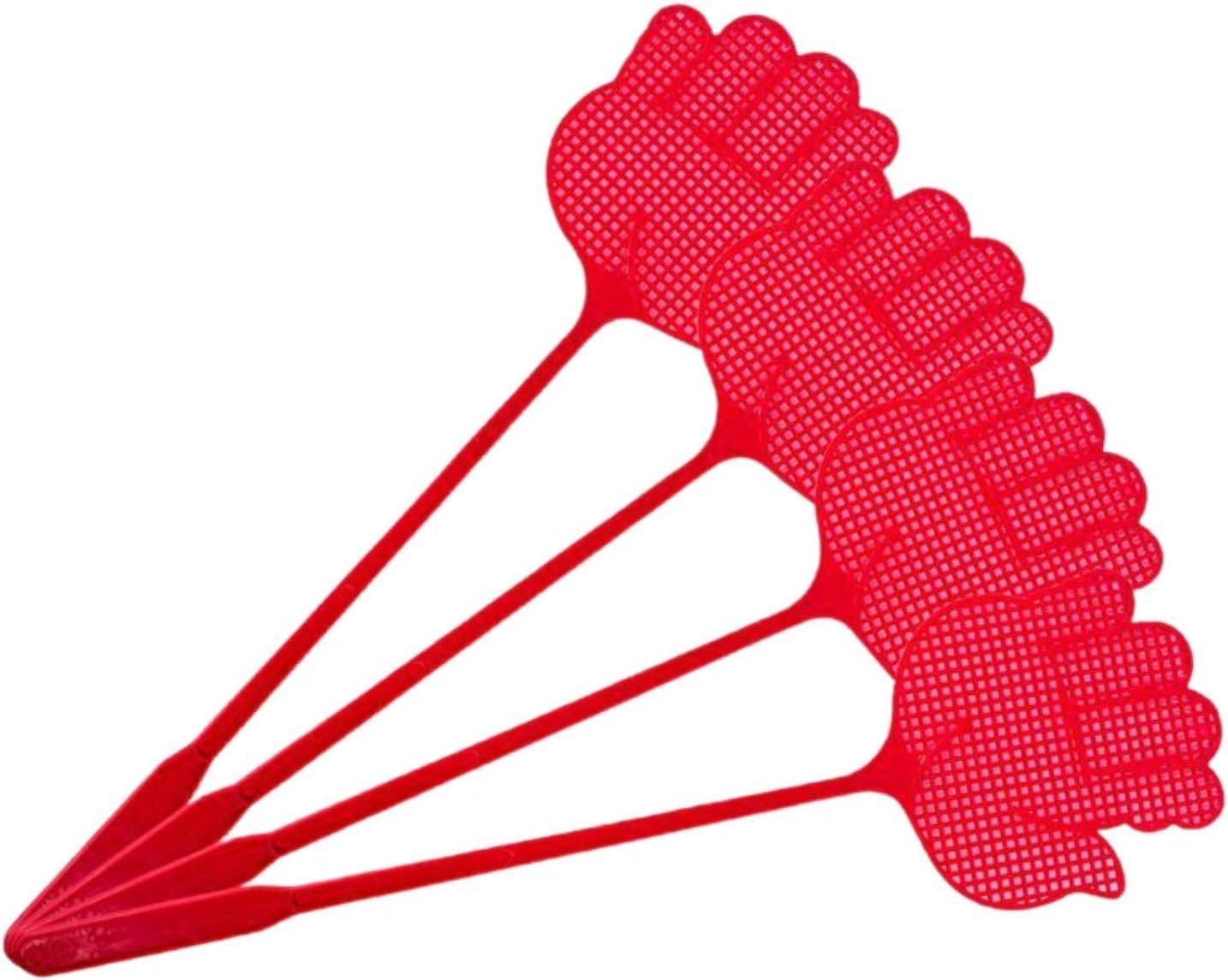 LEDON Funny Hand Shaped Fly Swatters, Pack of 4, 44.5 X 11.5 Cm, Durable, Colourful image number 3