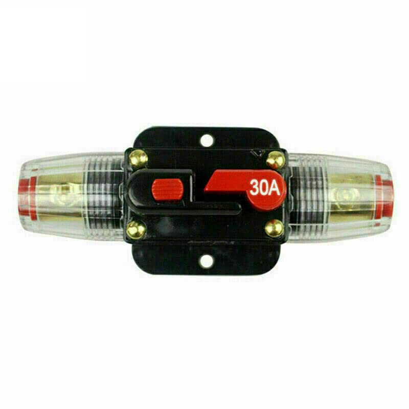 AIMALL 20-150AMP Manual Reset Circuit Breaker 12V/24V Dual Battery Fuse Holder, IP67 Waterproof Car Audio Inline Breaker Switch for Automotive Marine RV Truck image number 5