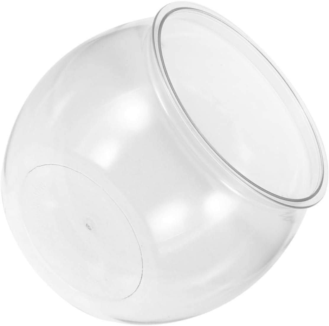 Ibasenice Transparent Plastic Betta Tank Compact Shatterproof Aquarium Bowl for Goldfish Turtles Small Aquatic Pets Clear Decorative Desktop Fish Tank for Office Home Use