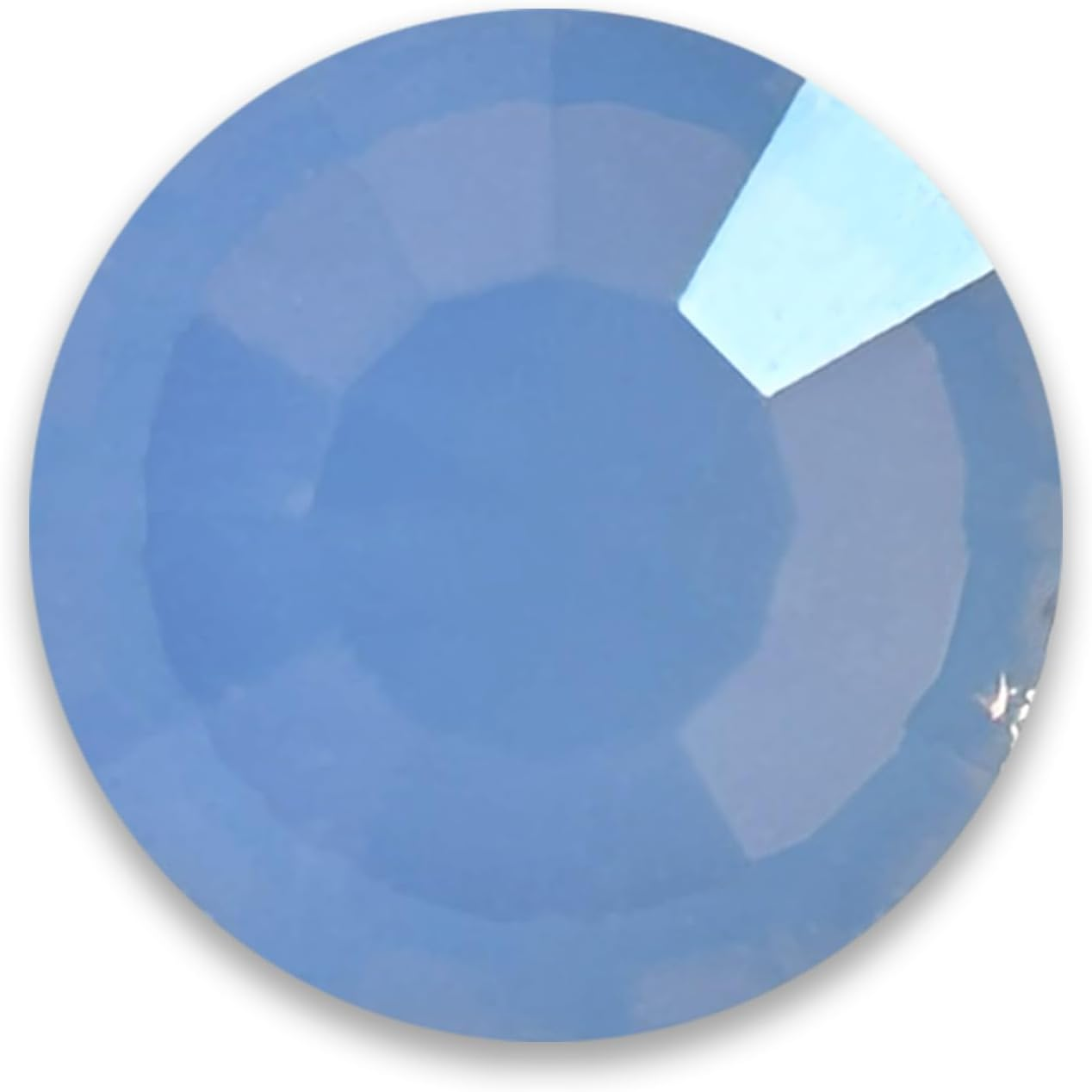 Aurora Crystal Round-Flat Back Air Blue Opal
