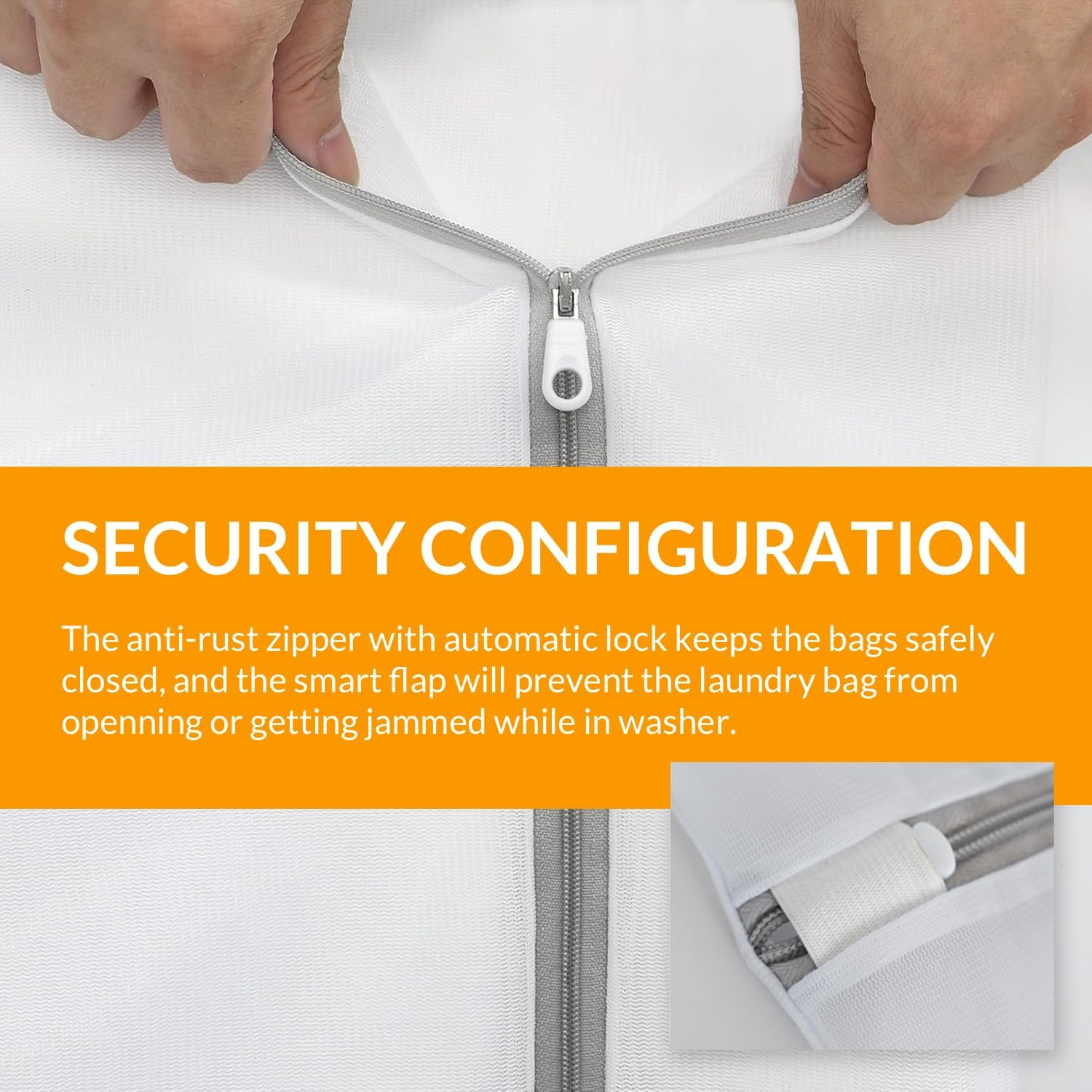 Hormes 4PCS Laundry Bags for Delicates, Mesh Washing Bags 40X30Cm Medium Size, Durable Wash Bags for Clothing Laundry & Delicates Wash Bag, Zippered Clothes Protection Bag for Washing Machine & Travel image number 2