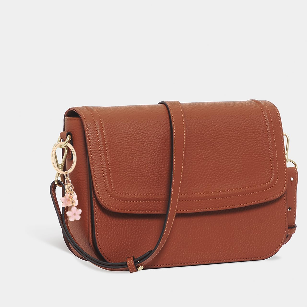 Didiseaon 3Pcs Floral Keychain Cute Flower Keychains for Women Stylish Cherry Blossom Keyring Pendants for Bags Phones and Everyday Accessories image number 2