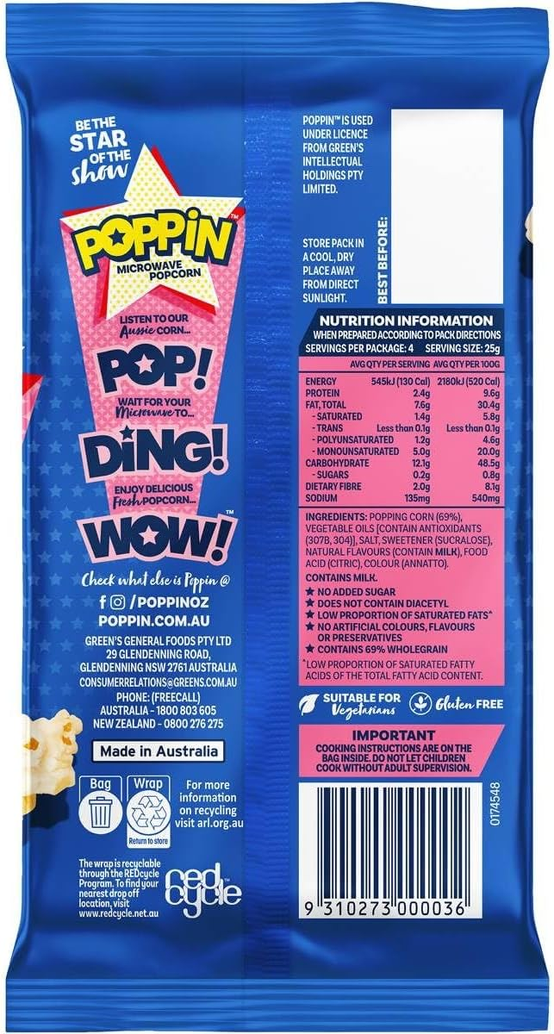 Poppin Microwave Sweet & Salty 100G