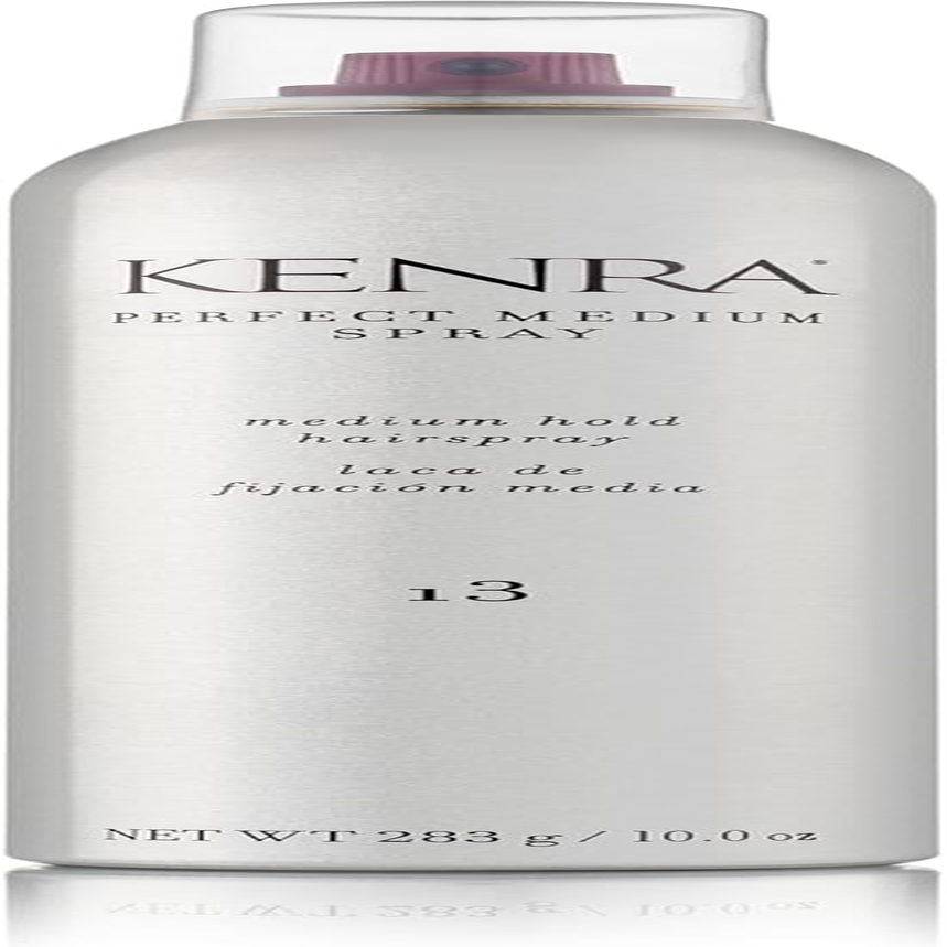 Kenra Professional Perfect Medium Spray 13 50% | Provides Styling Control without Stiffness | Medium Hold | Fast-Drying Formulation | High Shine Finish | All Hair Types | 10 Oz