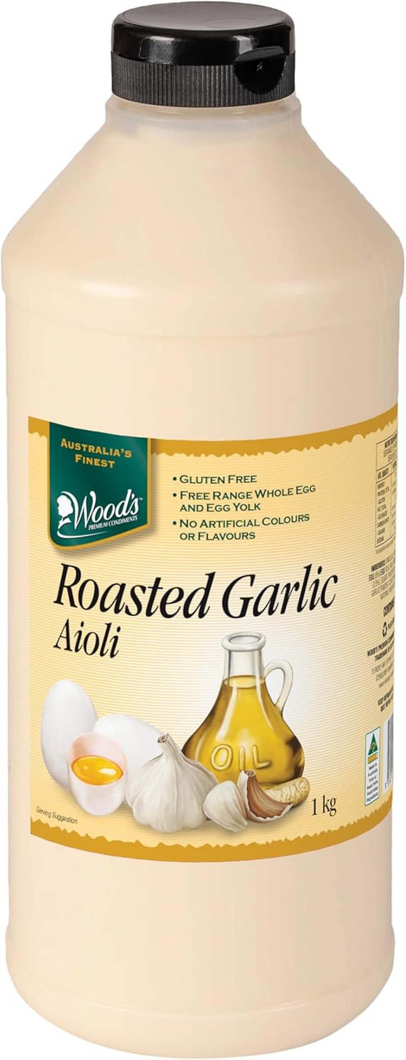 Wood'S Roasted Garlic Aioli 1 Kg