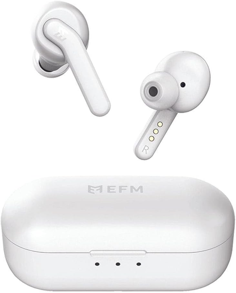 EFM TWS Andes Wireless Bluetooth ANC Earbuds W/Active Noise Cancelling/Mic White image number 2