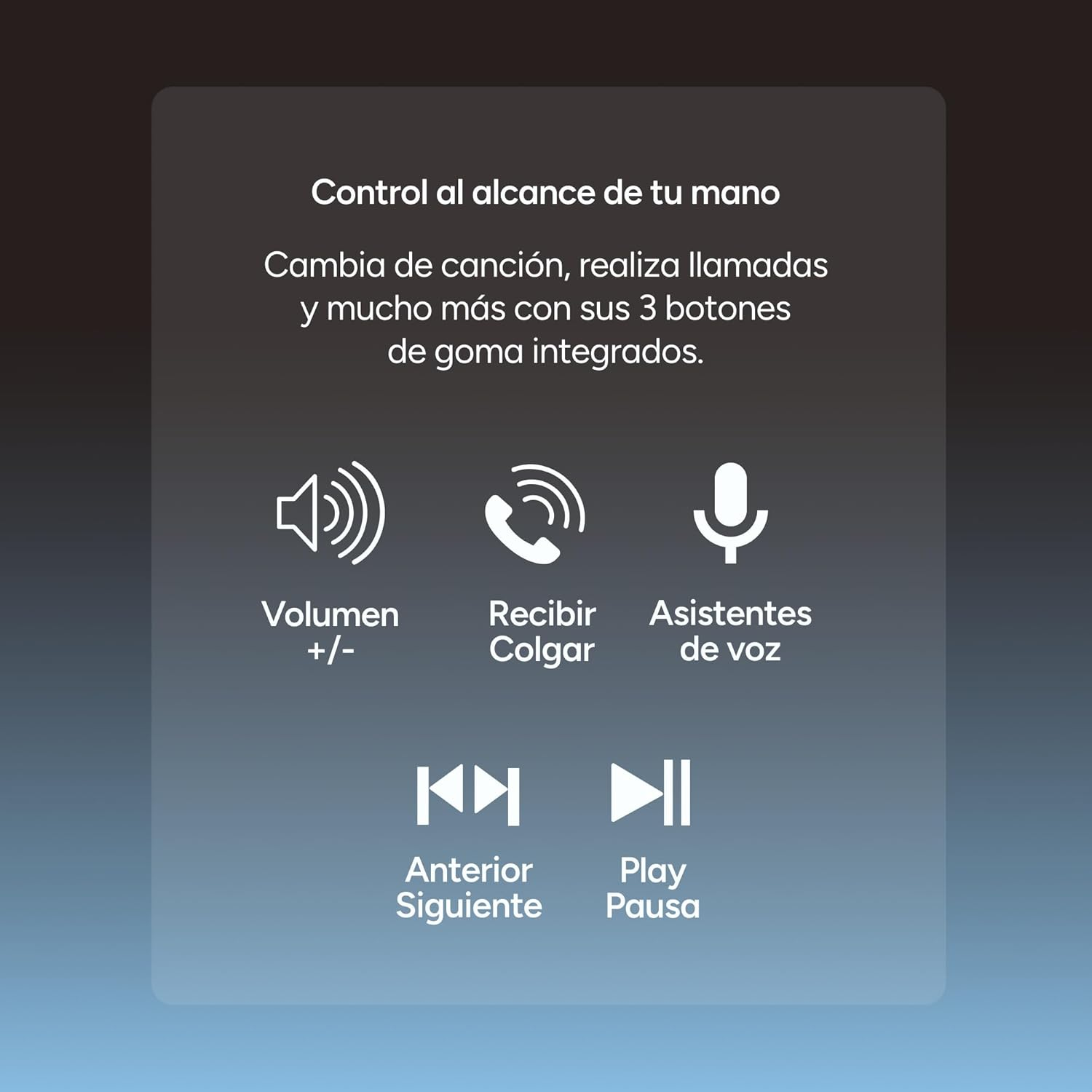 KSIX Astro 2 Wireless Sports Headphones, Microphone for Calls, Open-Ear Comfort for Running, Voice Assistant, Waterproof, Control with Buttons, 7 Hours Autonomy, Matte image number 3