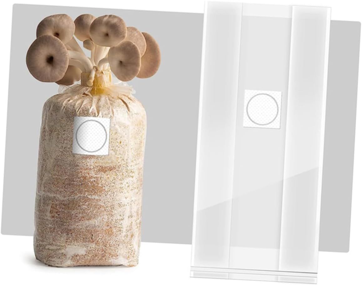OFFSCH Mushroom Growing Bags 20Pcs Small with Sturdy Microporous Membrane for Indoor Gardening and Farm Cultivation Space-Saving Design for Home Greenhouse Use image number 3