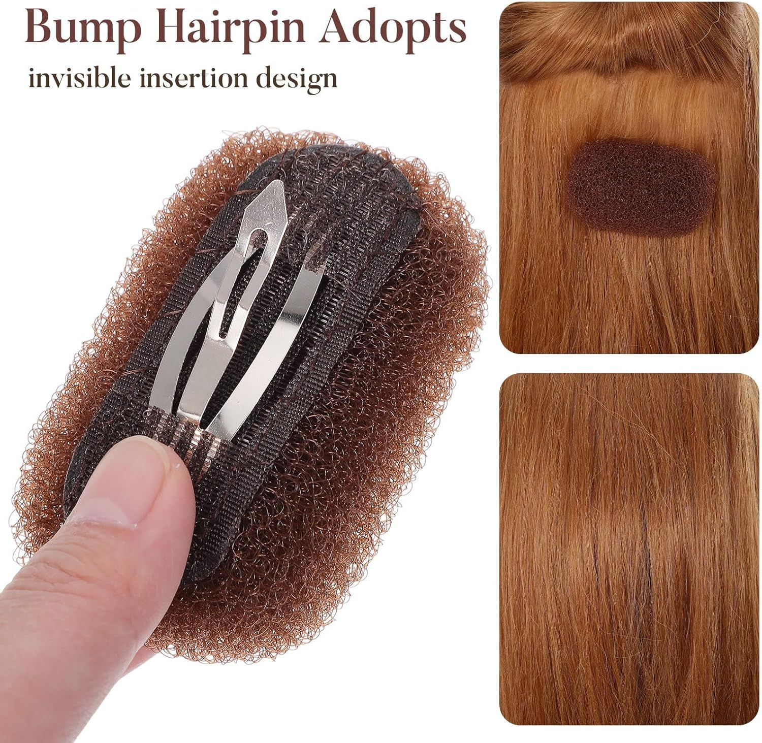 Hemobllo 3 Pieces Hair Clips Hair Accessories Volume Cushion Nylon Wire Steel Hair Accessories for DIY Hairstyles image number 5