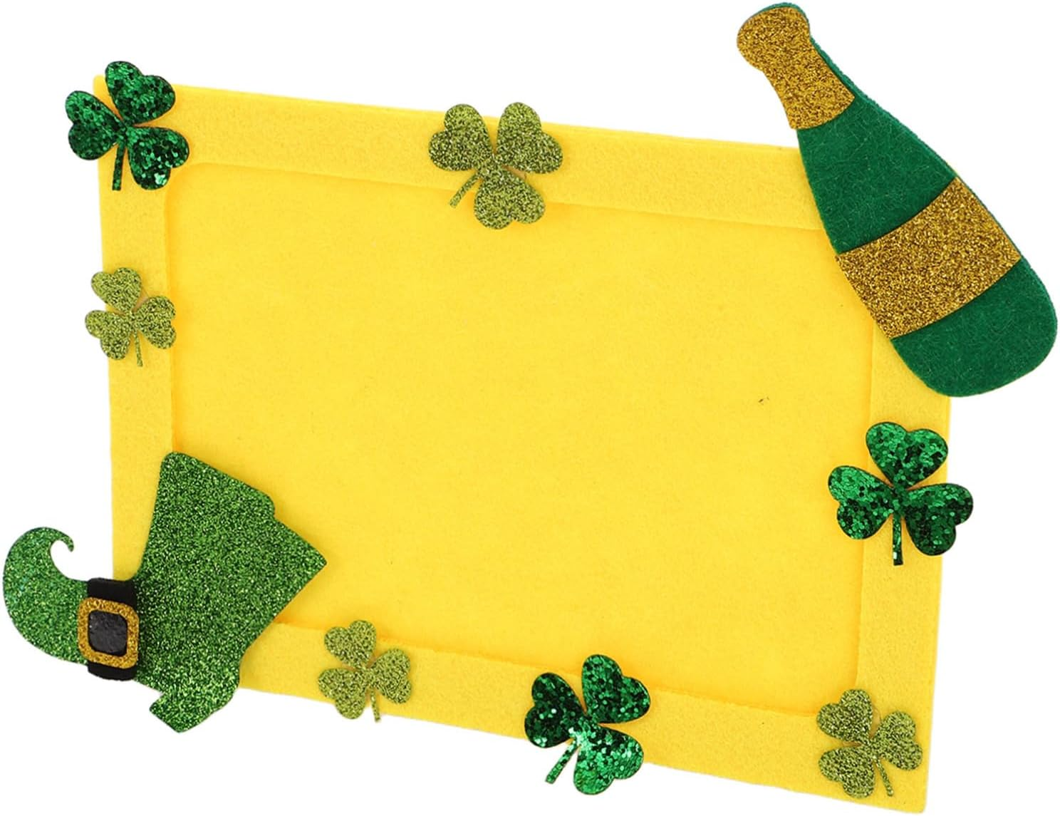 Unfinished Green Shamrock Collage Frame for Easy Decoration Versatile Holiday Decor for Home Office for Displaying Your Memories