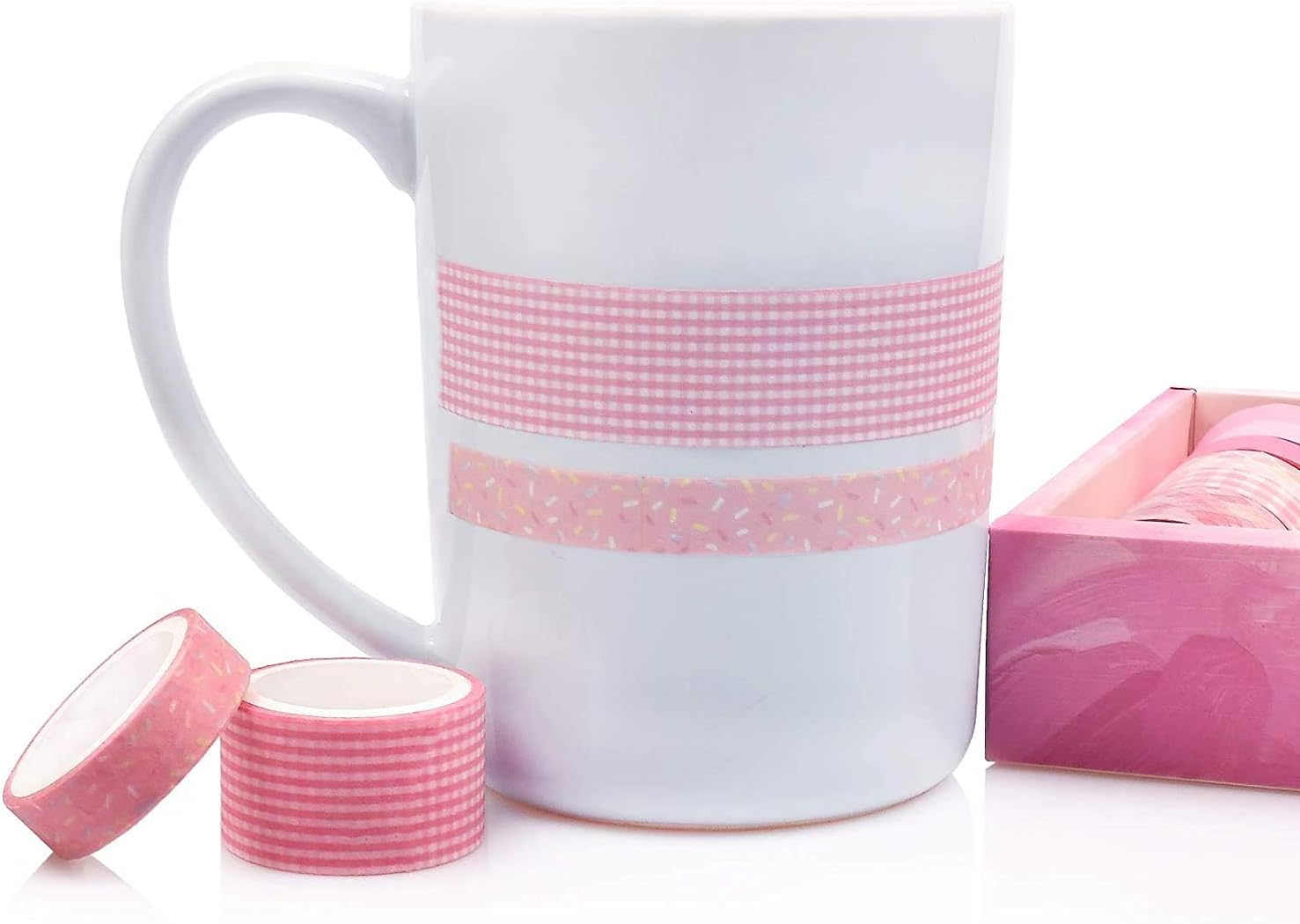 YUBX Washi Tape Set Decorative Tape for DIY Crafts, Bullet Journals, Planners, Scrapbooking, Wrapping (Cherry Party) image number 5