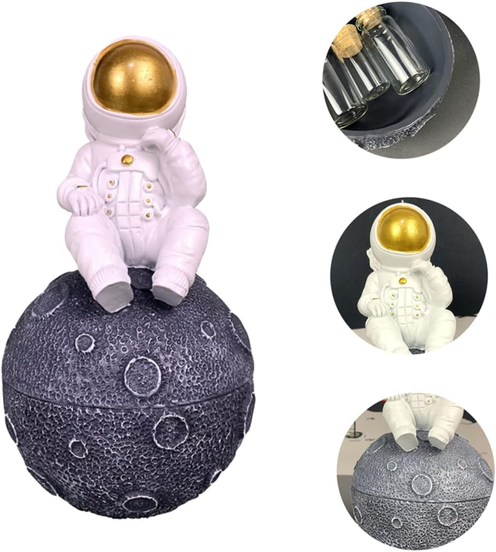 Keepsake for Newborn Fetal Hair Teeth Storage Bottle Portable Resin Decorative Box image number 2