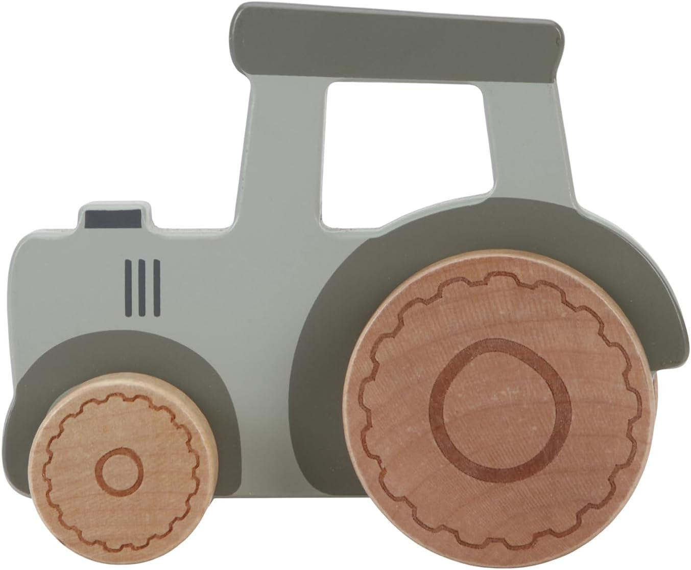 Little Dutch Little Farm Wooden Tractor Toy image number 3