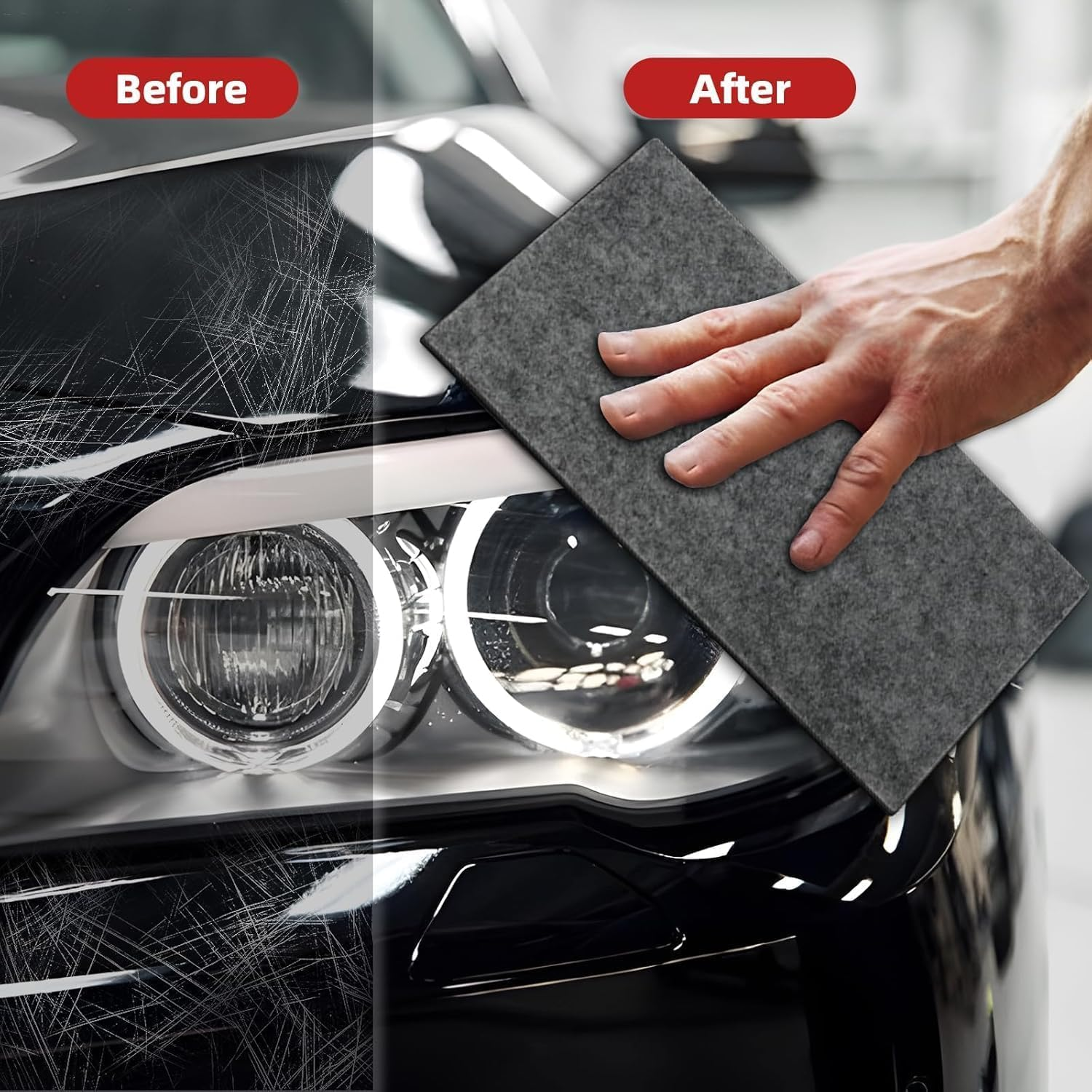 6PCS Nano Sparkle Magic Cloth, Car Scratch Remover Kit for Paint Repair, Water Spots & Surface Polishing, Multi-Purpose Scratch Repair Cloth for All Cars, Easily Fixes Light Scratches & Swirl Marks image number 2