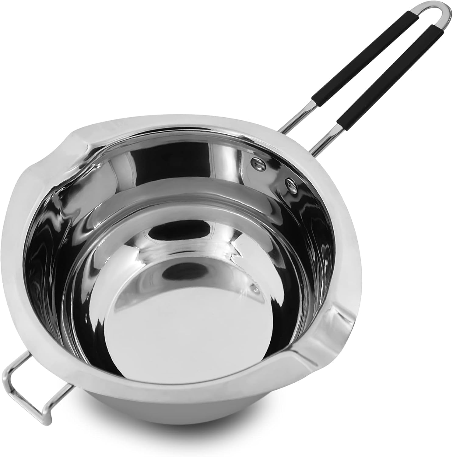 1000ML Upgrade Double Boiler Stainless Steel Melting Pot for Chocolate, Candle and Candy Making (34Oz) image number 3