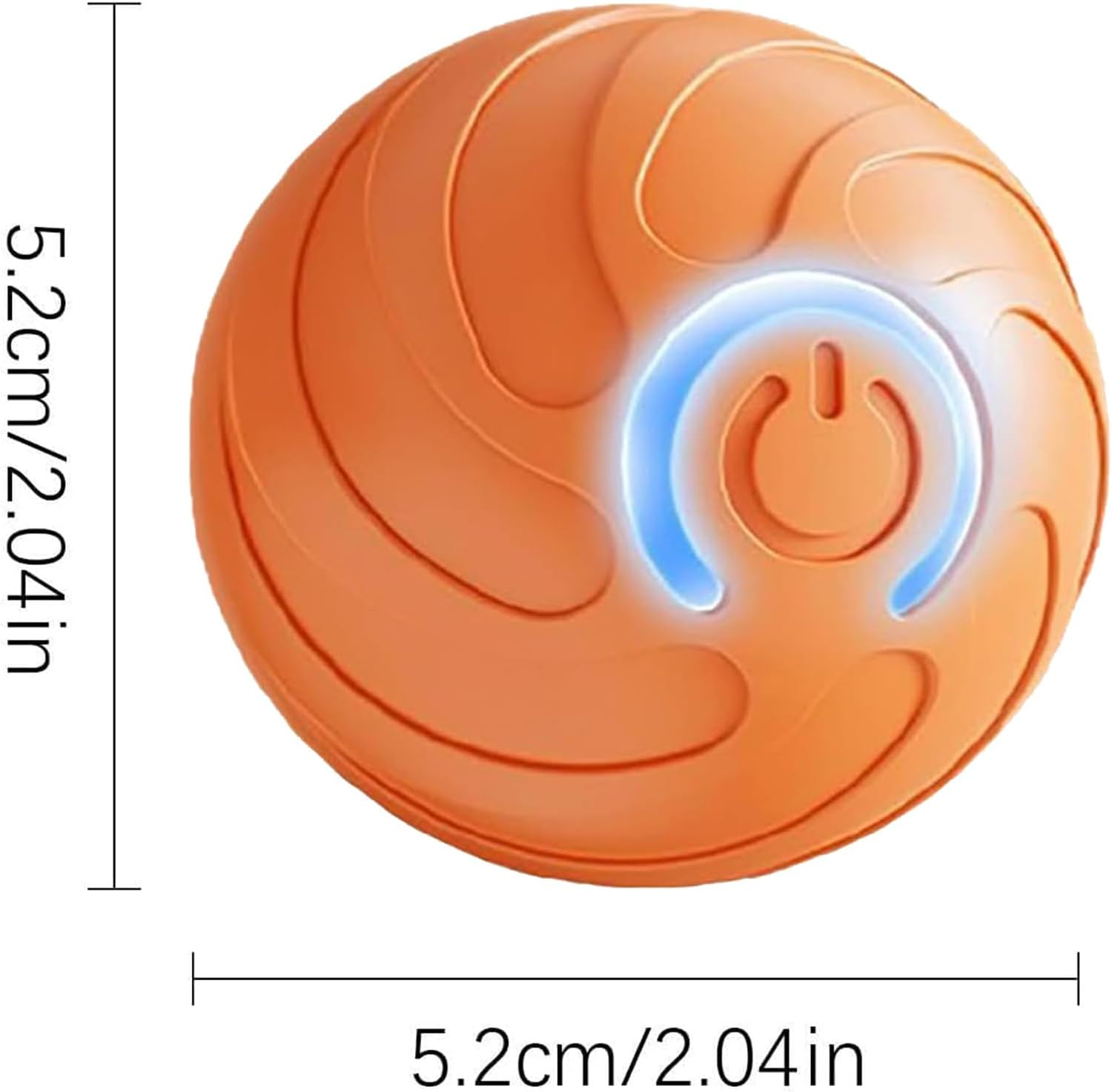 Velmoriah Smart Jumping Ball for Dogs, 2025 New Upgraded Dog Bouncing Ball, Interactive Dog Toys with Motion Chew-Resistant Design for Dogs & Cat (2PCS Orange & Blue) image number 1