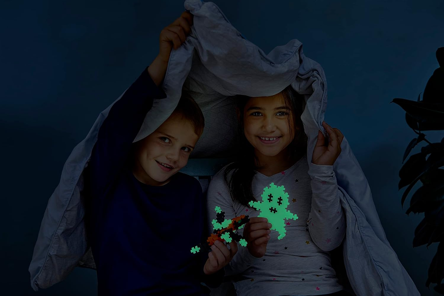 Plus-Plus Glow in the Dark Mix Building Block 100-Pieces Set