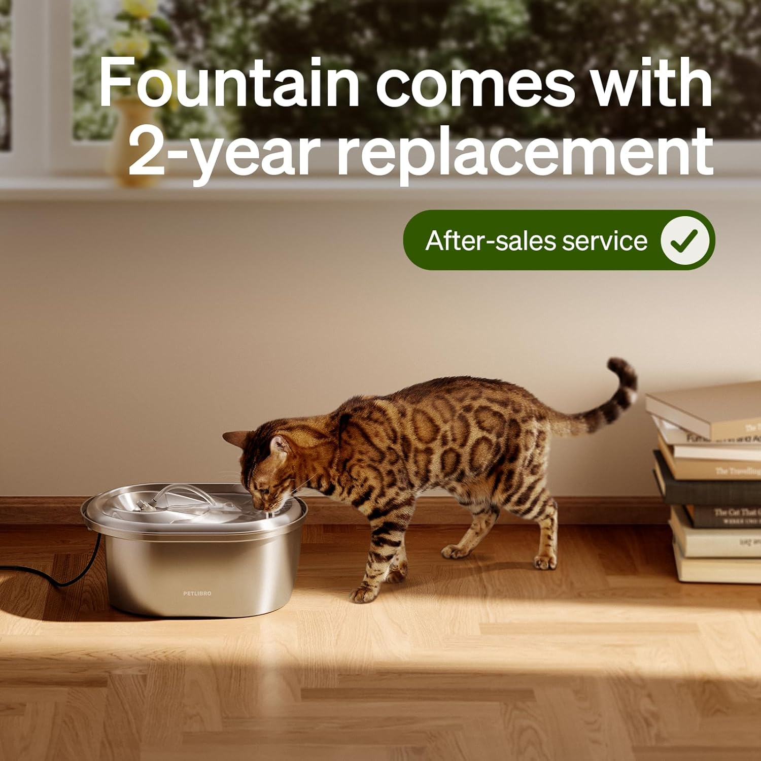 PETLIBRO 4/8 Packs Replacement Filters for Stainless Steel Cat Water Fountain PLWF003 & PLWF006, 2/4 Months Set of Replacement Filters Fot Pet Water Fountain Stainless Steel image number 4