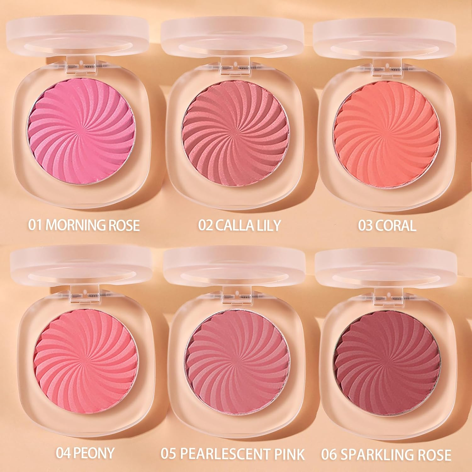 Blush for Cheeks, Matte Powder Blush Palette, Vegan, Cruelty-Free, High Pigment, Long Lasting, Buildable, Lightweight, Velvety Smooth, Natural-Looking Makeup, 0.1 Ounce image number 5